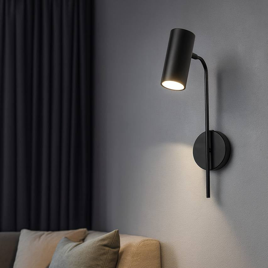 Настінний світильник чорний H-34 cm Led 3000K Black Tube 250858-100005773