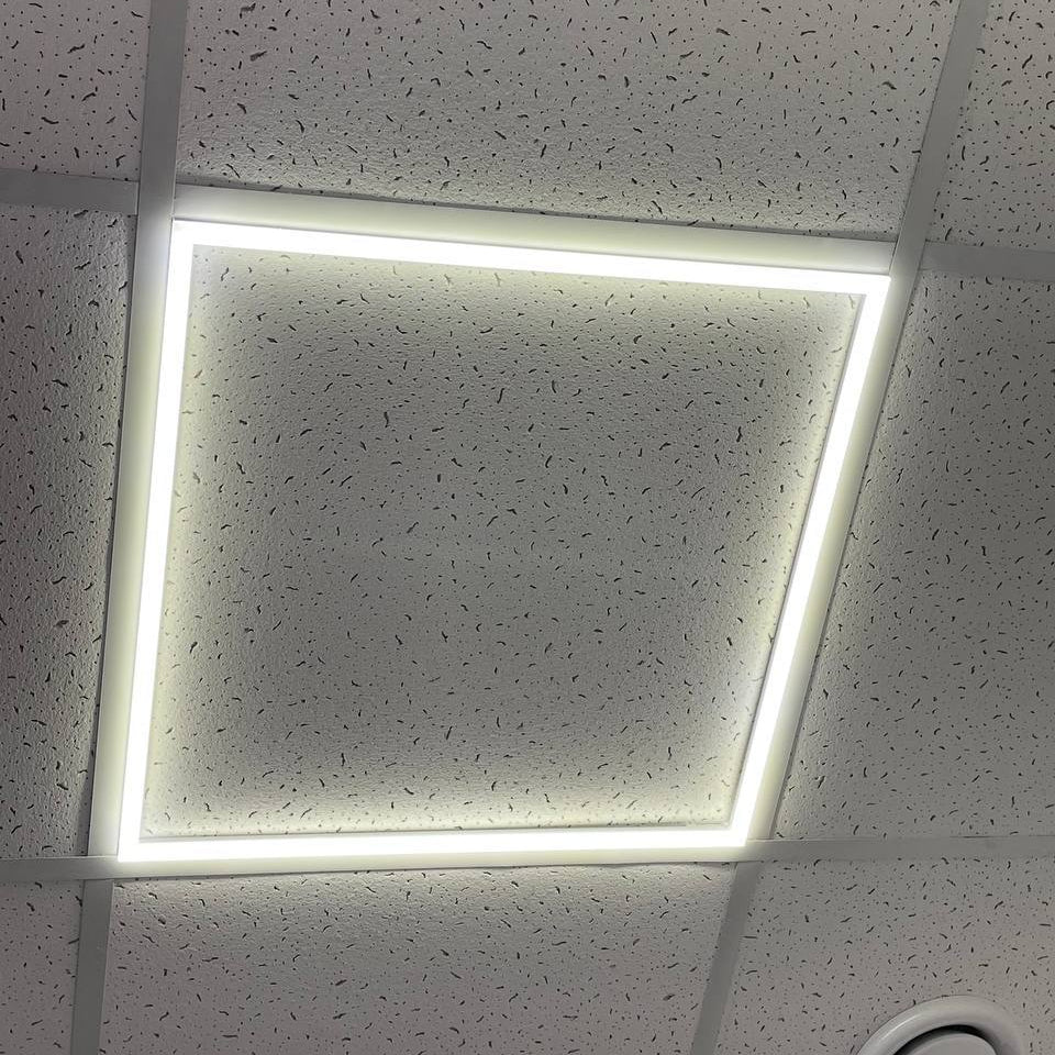 Стельовий світильник білий квадратний L-59.5 cm Led 40W 4000K White Square 251062-100006285