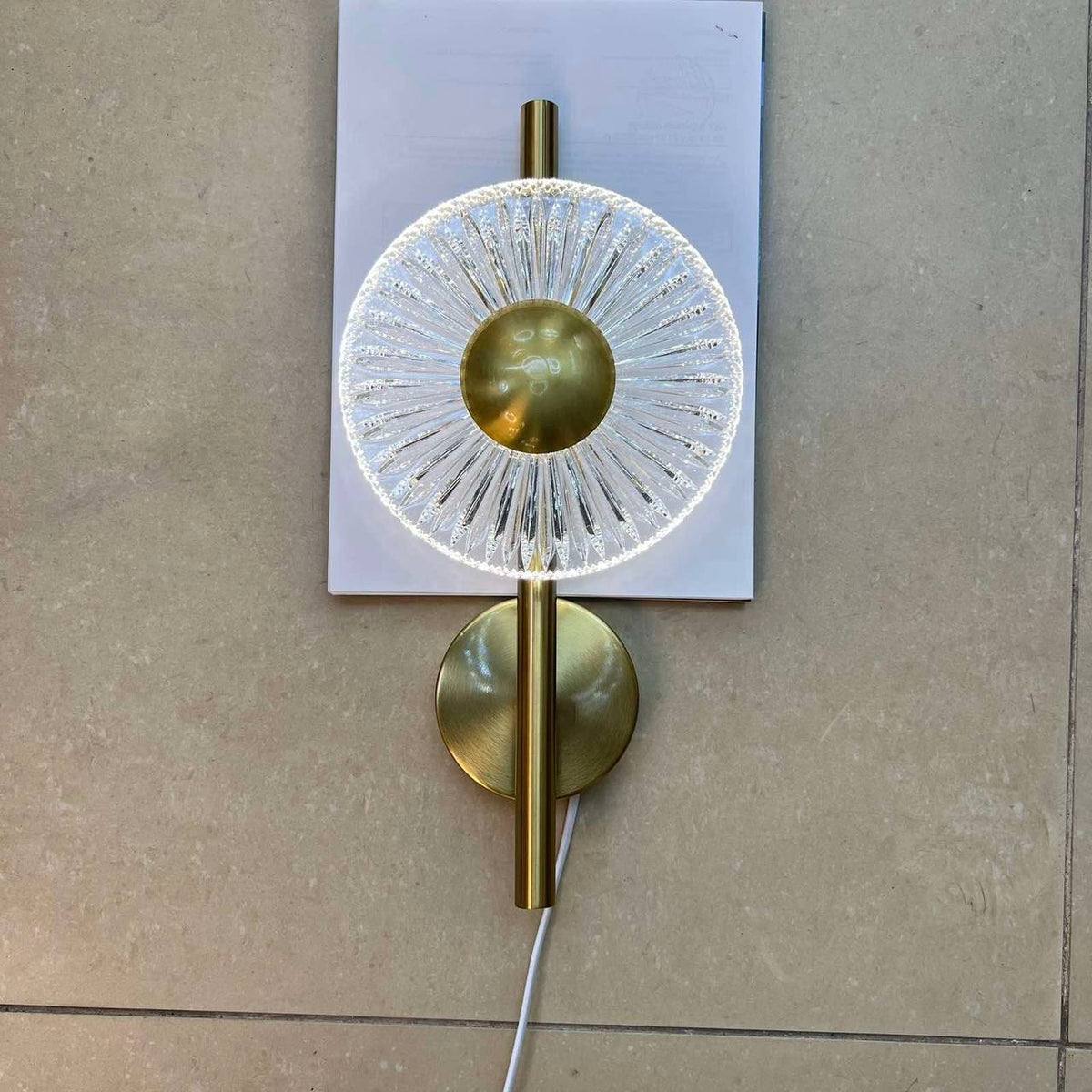 Настінний світильник золотий H-40 cm Led 3000-6000K Gold Sunflower 251122-100006604