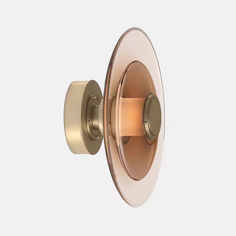 Настінні світильники золоті D-23 cm / D-30 cm Led Gold Plate 260658-100008152
