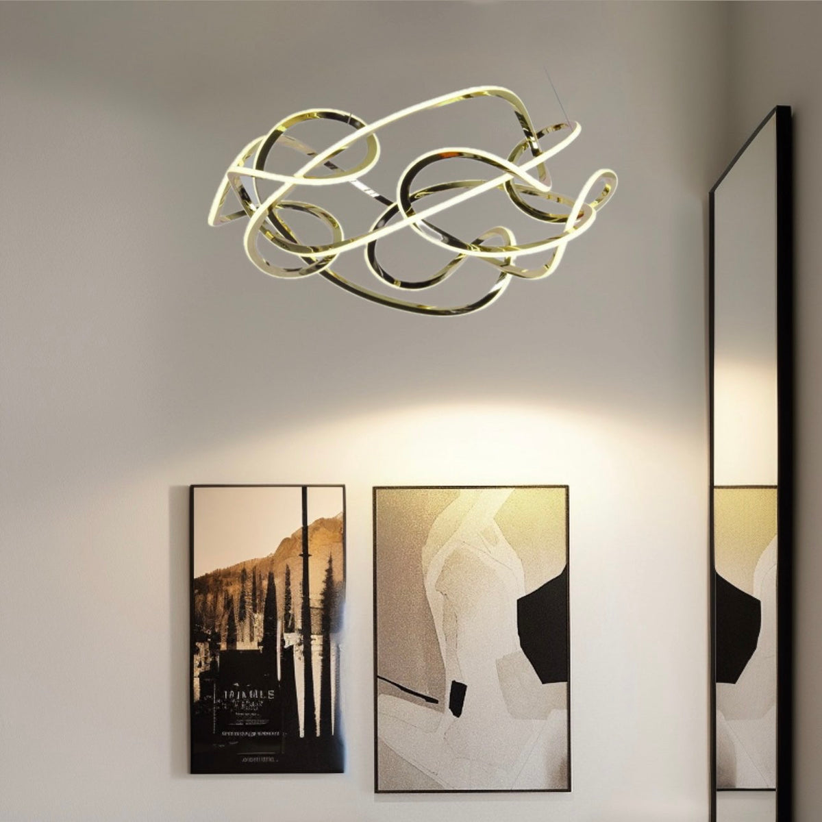 Підвісний світильник Quasar wave 80 Led 60W 3000K 4000K 6000K D80 Gold 250122-100004034