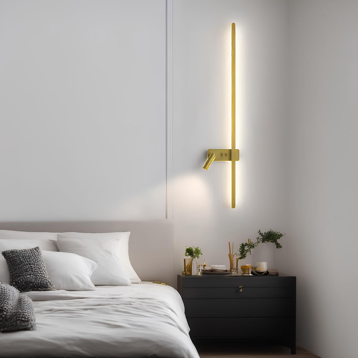 Настінні світильники з вимикачем на корпусі Strong line spot H-100 см Led 22W 4000K Left / Right Gold 250218-100004163
