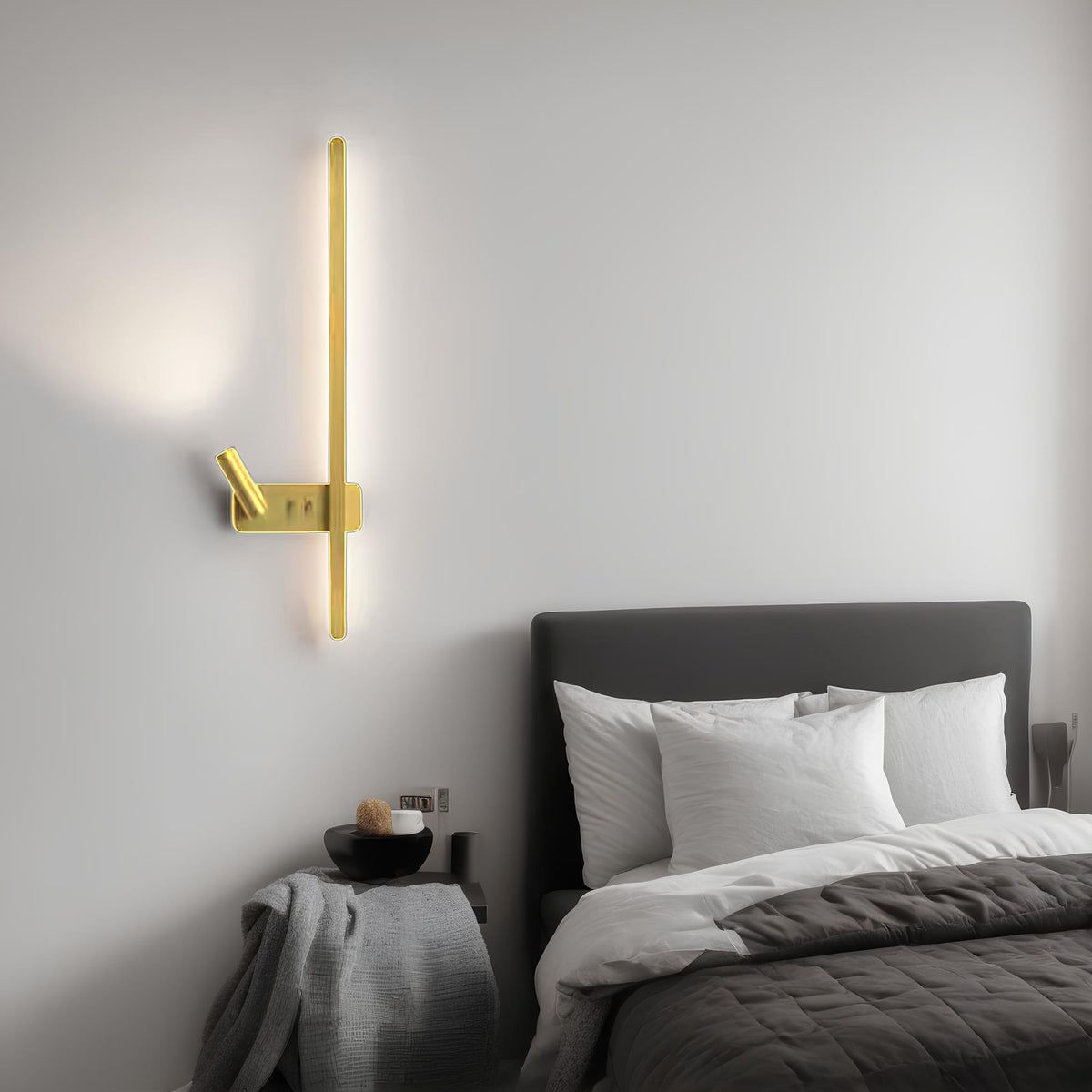 Настінні світильники з вимикачем на корпусі Strong line spot H-65 см Led 21W 4000K Left / Right Gold 250218-100004162