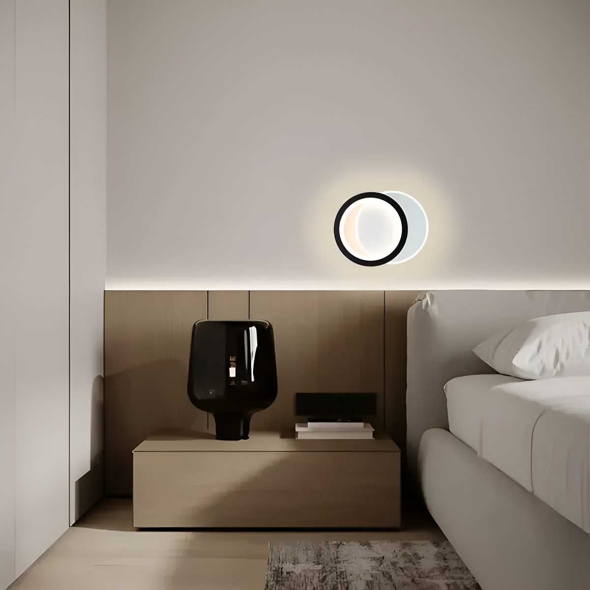 Настінний світильник Rings White+Black 25W 250675-100005032