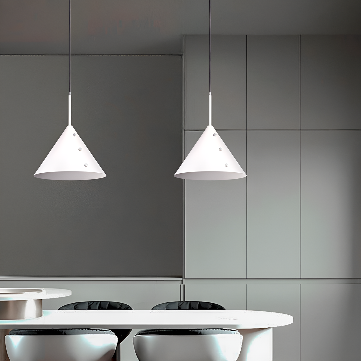 Підвісний світильник Space Cone Silva Е27 D-32cm White 250577-100004900
