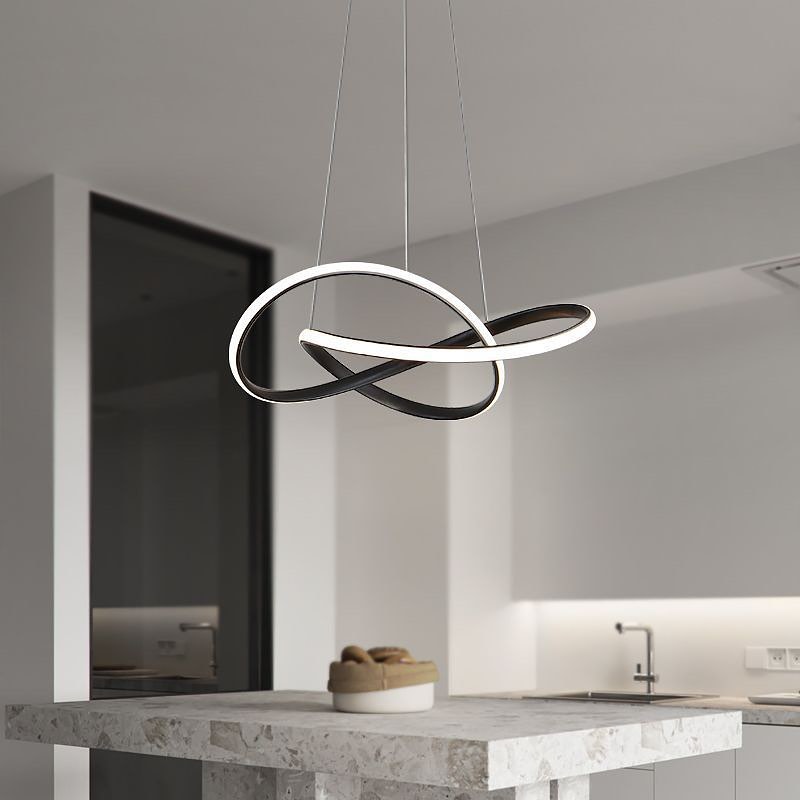 Підвісні люстри Led Lamp D-500 P50W Black / White Knot 230261-100001422