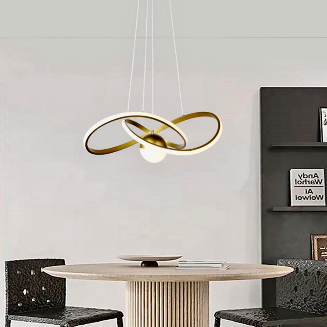 Люстра Wave ball D600 Led 36W 4000K Black / White / Gold 230336-100001445