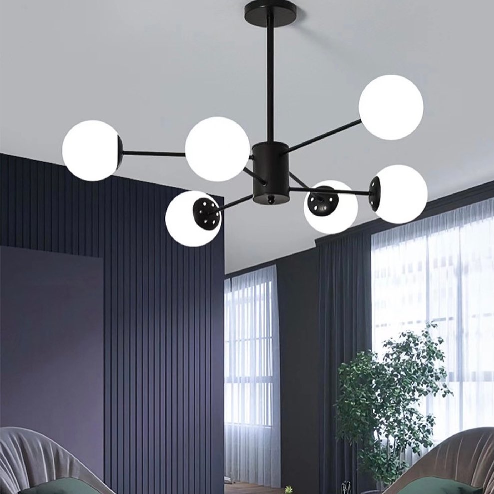 Люстри чорні Wendy modo 6 lamps / 8 lamps D-90 cm Black 230318