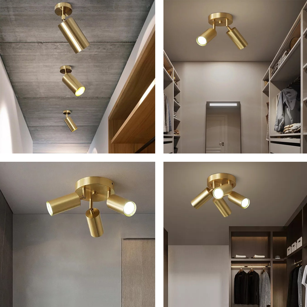 Люстра Спот 1P / 2P / 3P / 4P Brass Illuminate Light 221218-100001213