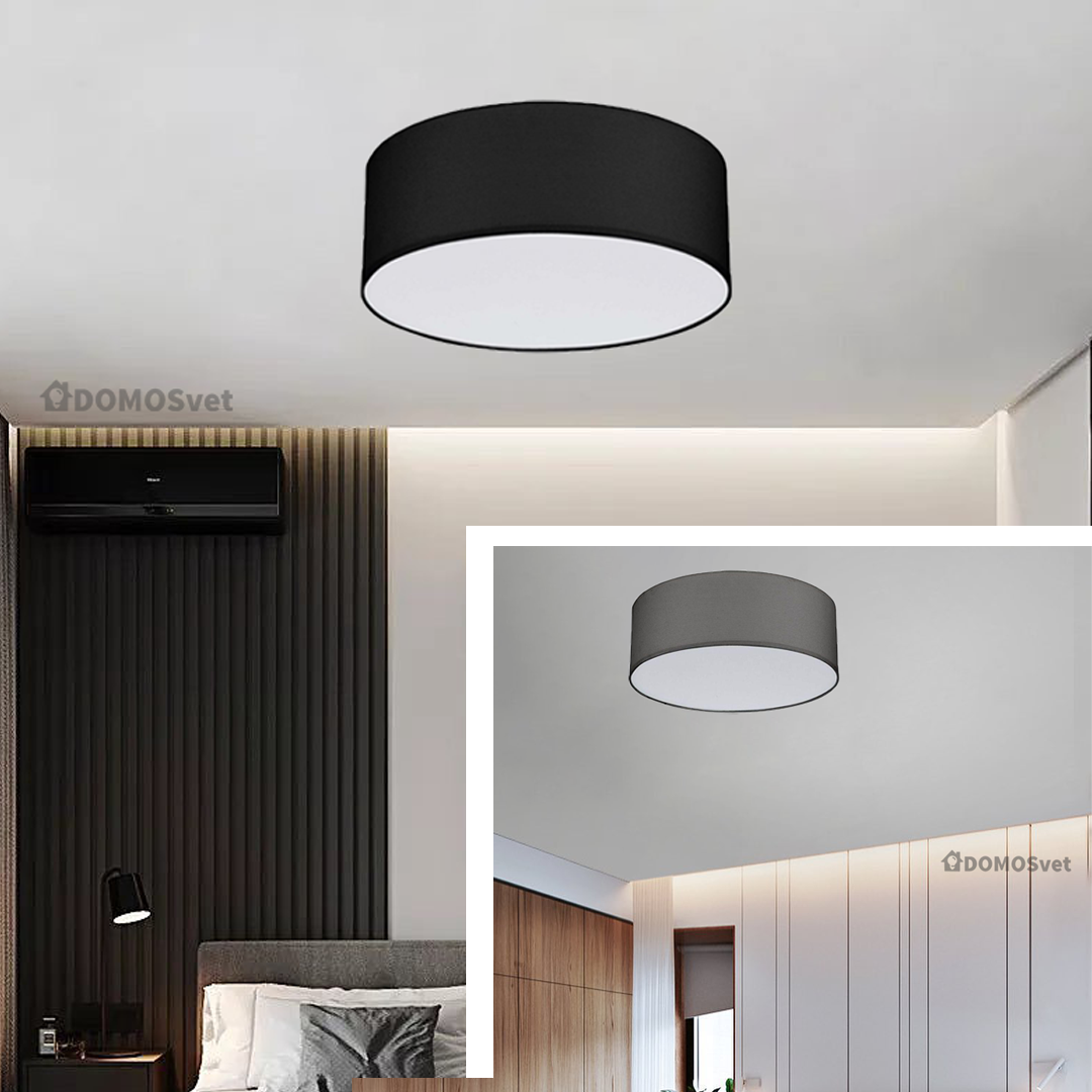Стельовий світильник D-45 LED Ceiling Disc Black / Grey 220940-100001053