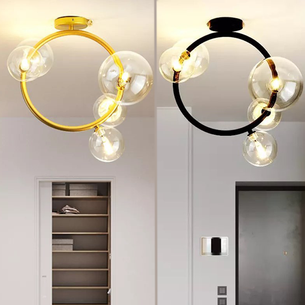 Люстра IONA Ceiling Bubbles 3+2 Gold / Black 220518-100000768
