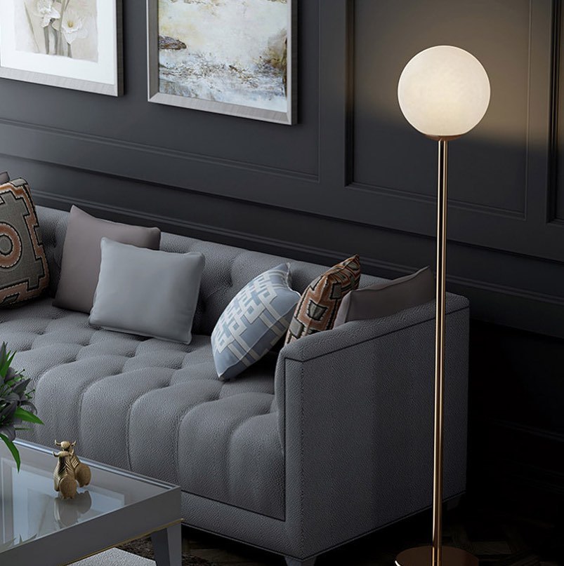Підлоговий торшер Lilly gold lamp H165 E27 Gold White 230349-100001509