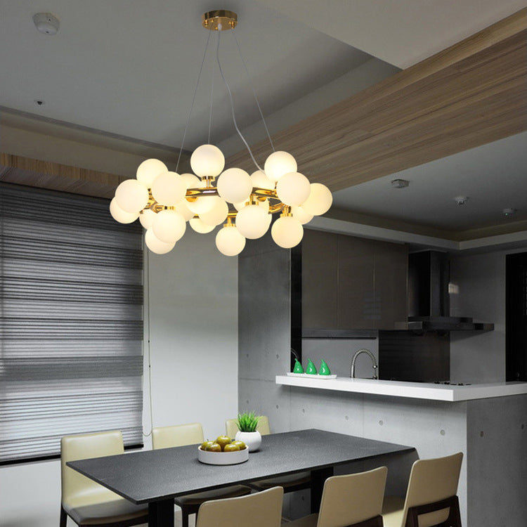 Люстра Gold+White Modo Shine на 25 ламп D-75 cm 210817-100000232