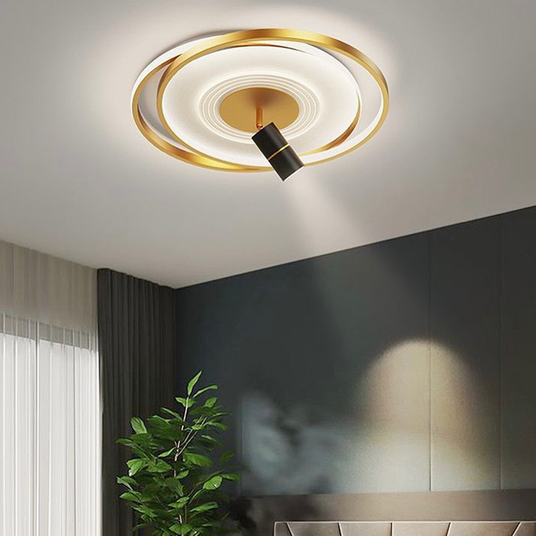 Стельовий світильник з пультом Ceiling Dim D-500 3000-6500K LED Gold Square / Gold Circle 230118-100001351