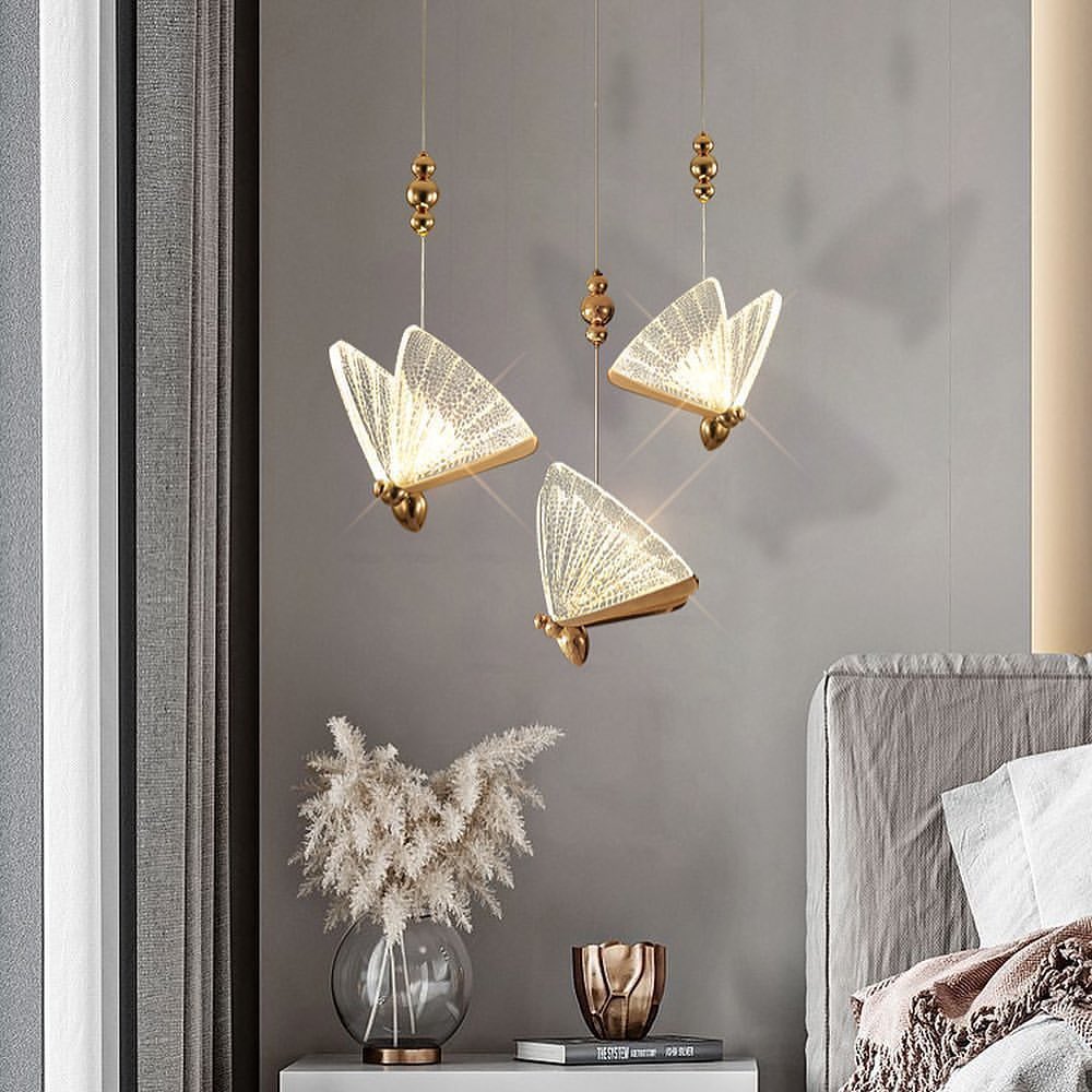 Підвісний світильник Butterfly Gold+Transparent 210718-100000078
