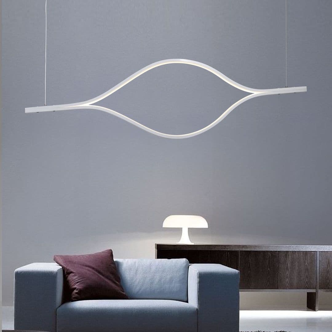 Підвісні світильники L-100 cm / L-150 cm White Flat Lamp 210936-100000397