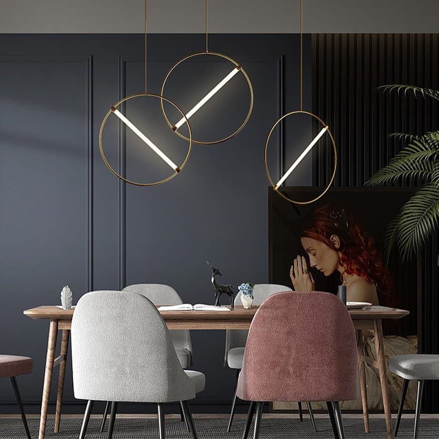 Підвіс D-35 cm / D-55 cm Led 4000K Original Geometry Brass 210918-100000402