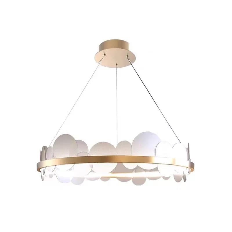 Люстри золоті підвісні золоті Ніжність D-60 cm / D-80 cm White+Gold Golden Cloud 211218-100000577