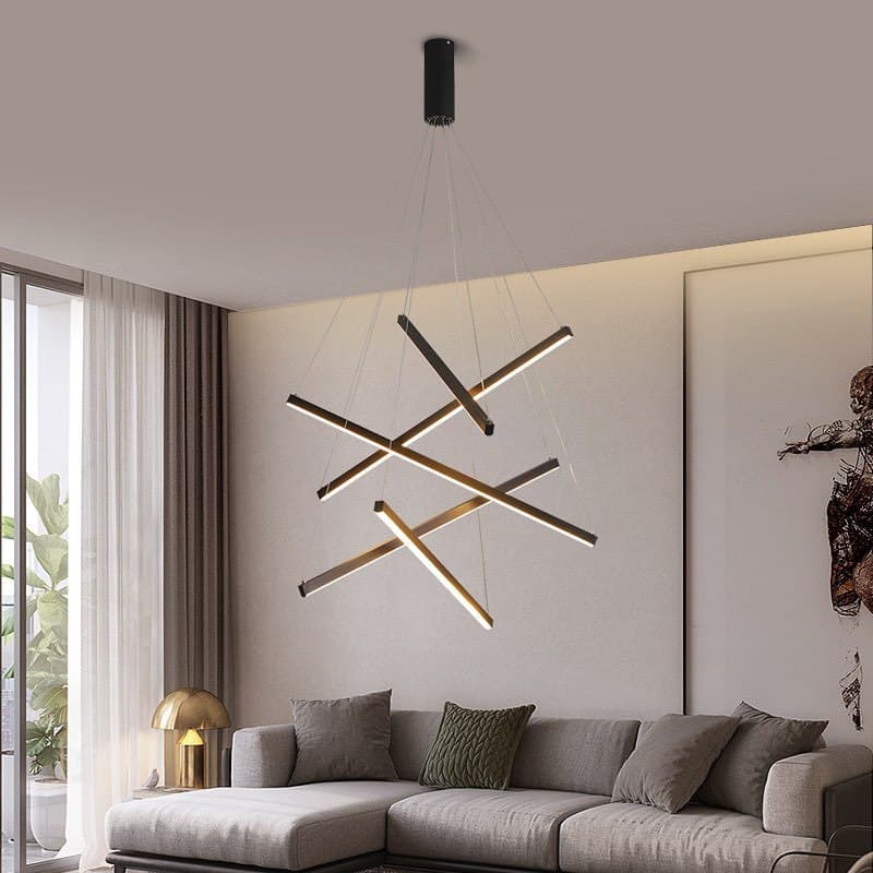 Люстра 4000К Geometry D-60 см / D-80 см / D-100 см 38W Black 211218-100000581