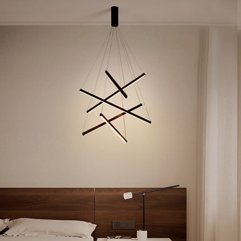 Люстра 4000К Geometry D-60 см / D-80 см / D-100 см 38W Black 211218-100000581