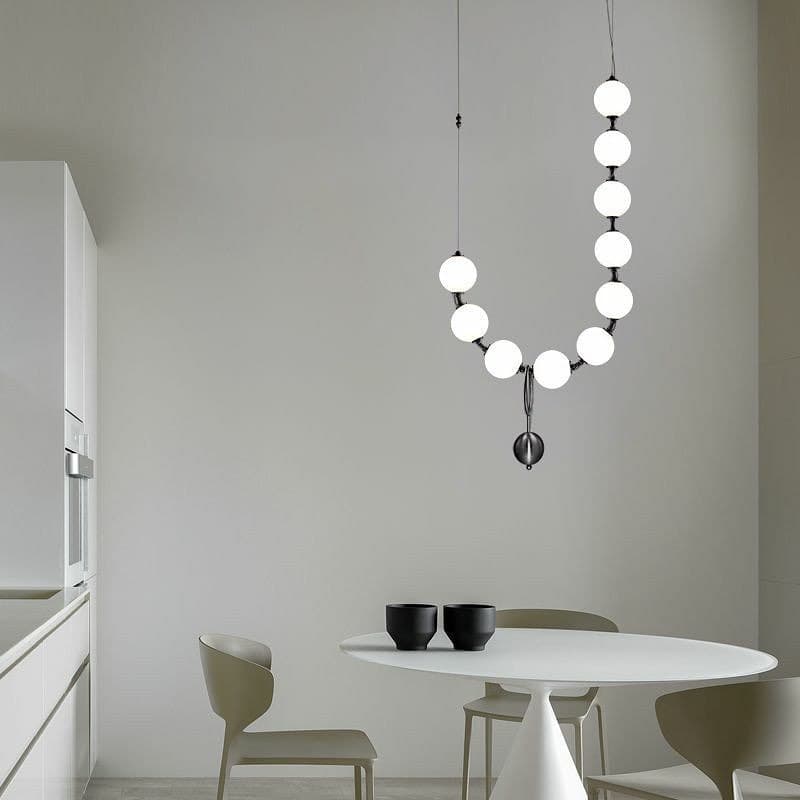 Люстра Намистинка 5*10W White+Black 220121-100000596