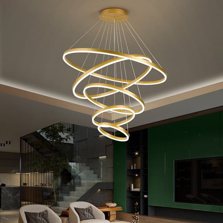 Люстра підвісна на 5 кілець Led 120W Rings (5 варіантів кольорів) 220119-100000627