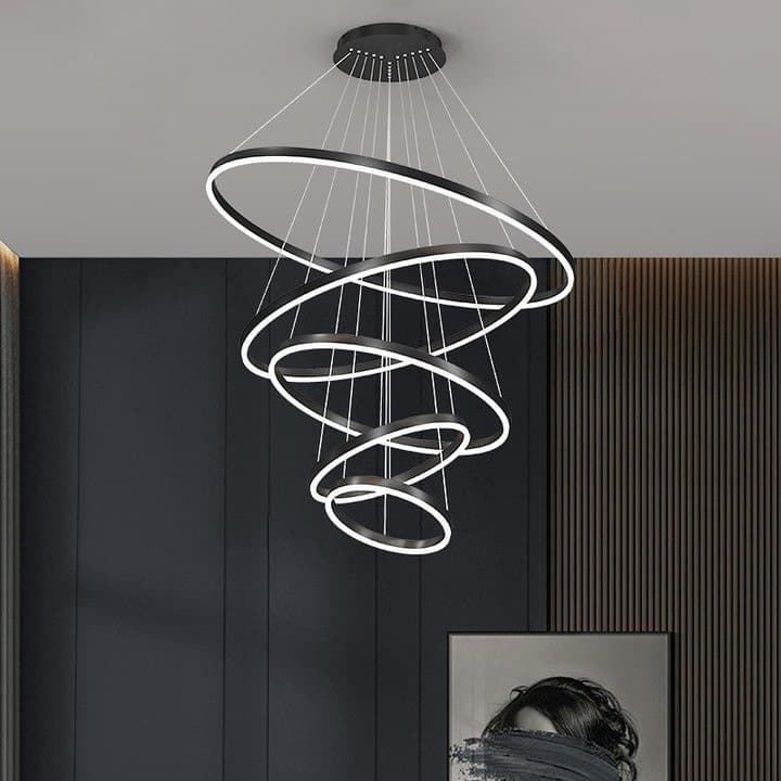Люстра підвісна на 5 кілець Led 120W Rings (5 варіантів кольорів) 220119-100000627