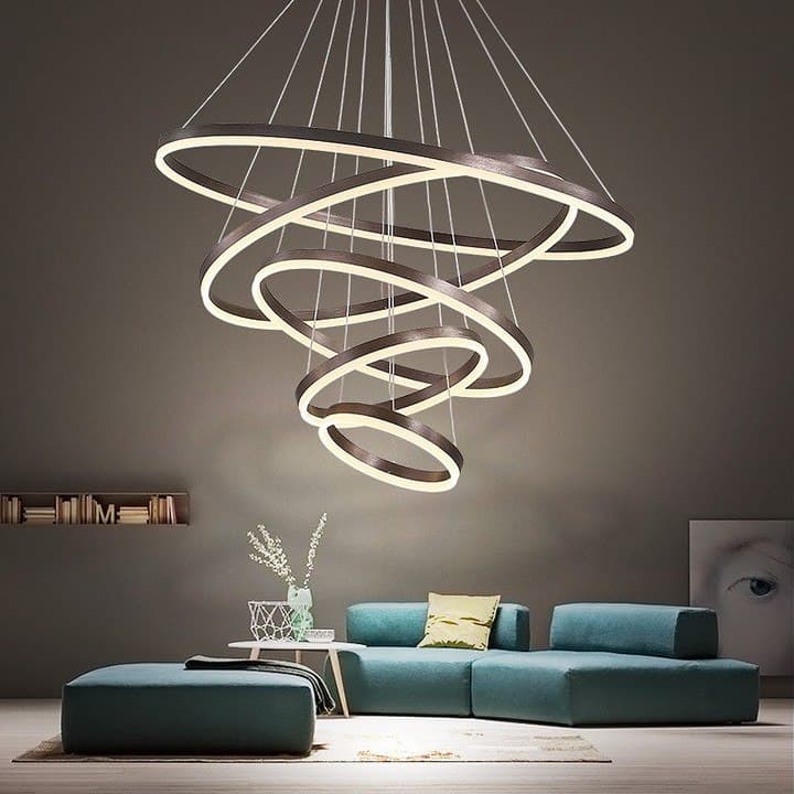 Люстра підвісна на 5 кілець Led 120W Rings (5 варіантів кольорів) 220119-100000627