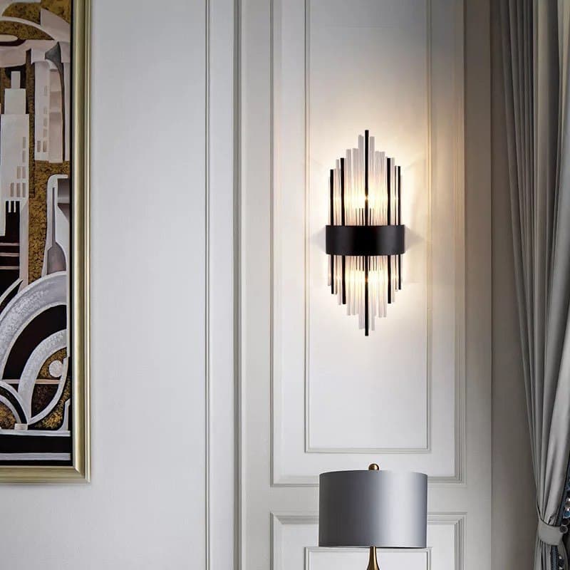 Бра в корпусі чорний хром H-60 cm W-20 cm Nail Black Chrome 220122-100000653