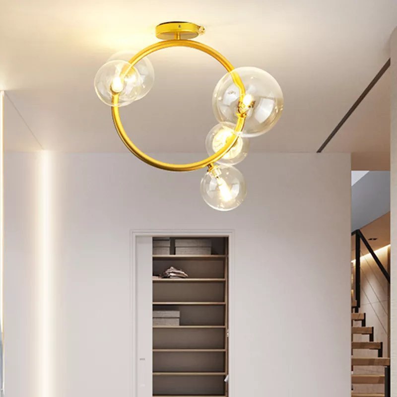 Люстра IONA Ceiling Bubbles 3+2 Gold / Black 220518-100000768