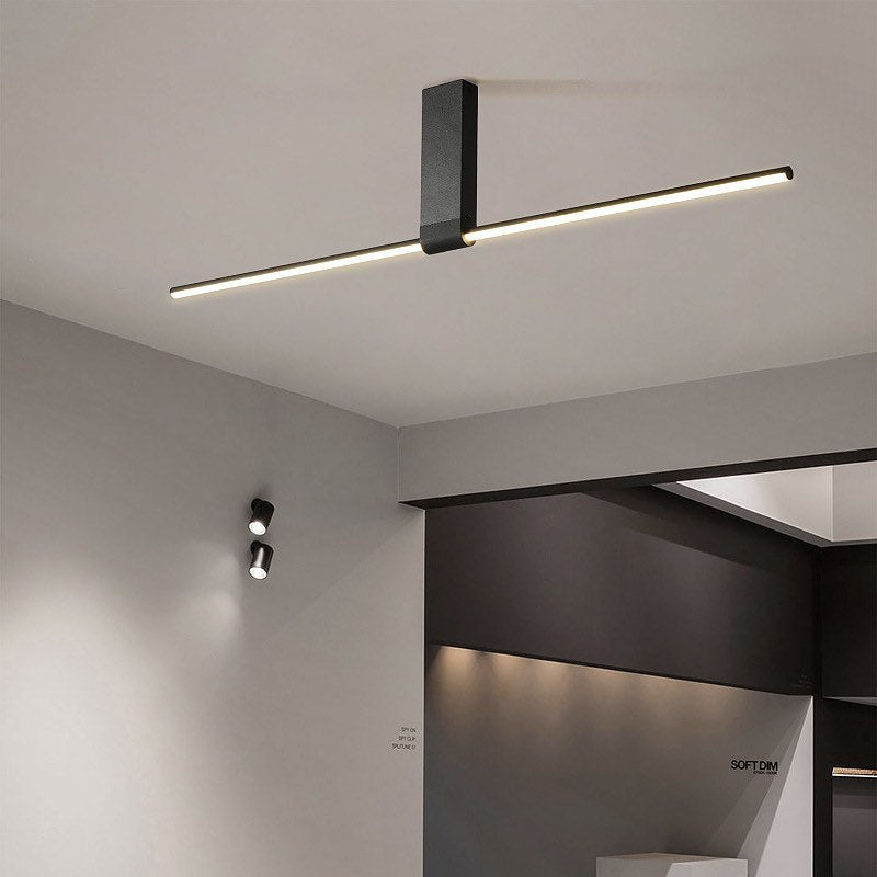 Люстра L-90 cm Led 10W 3000К Black Ceiling Linear 220928-100001016