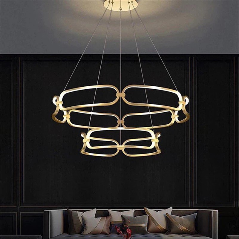 Люстра Gold Double Rings 220518-100000785