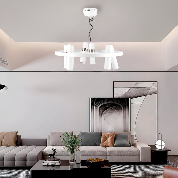 Люстра Споти Spoon 12 GU10 White + Chrome 250419-100004457