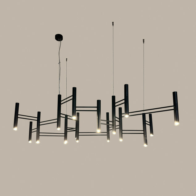 Люстра Зодіак Tube chandelier 7*G9 / 17*G9 Black 230863-100002406