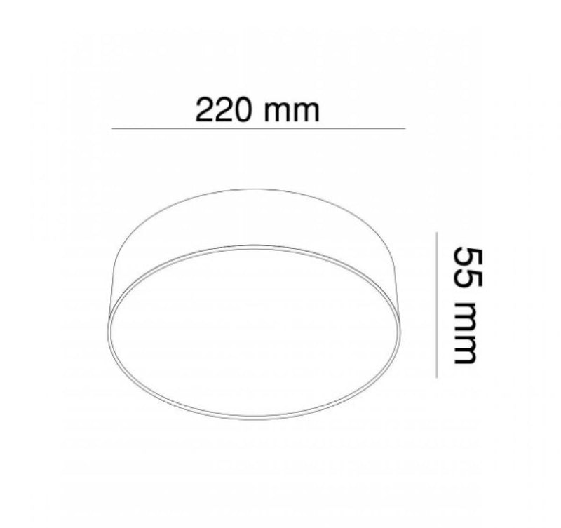 Стельова люстра Monza Circle White D-22 см / D-30 см / D-40 см / D-50 см 230928-100002520