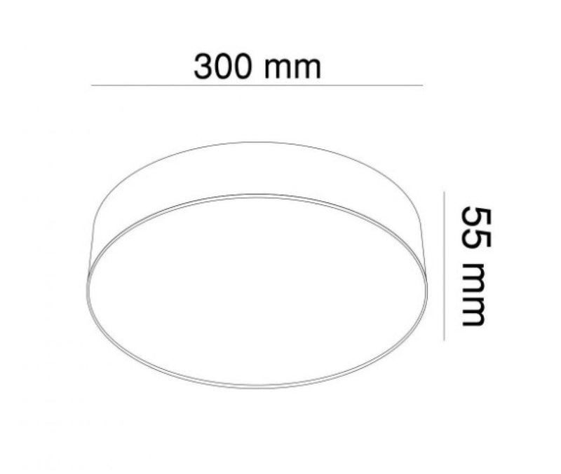 Стельова люстра Monza Circle White D-22 см / D-30 см / D-40 см / D-50 см 230928-100002520
