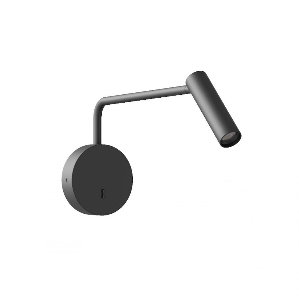 Настінний світильник чорний з вимикачем L-24 cm Led 3W 3000K Black Fiona 260528-100007987