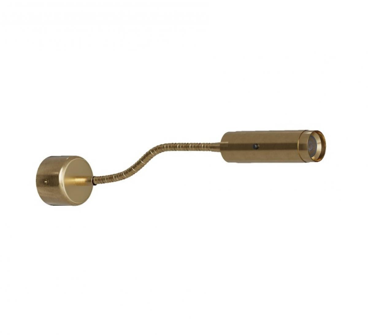 Настінний гнучкий світильник золотий з вимикачем L-33 cm Led 3W 3000K Gold Snake 260528-100007992