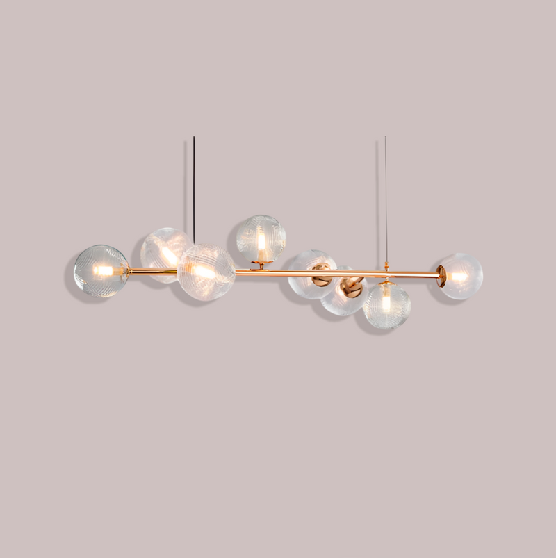 Люстра Modo L-130 см 8xE27 Gold + Clear 250419-100004426