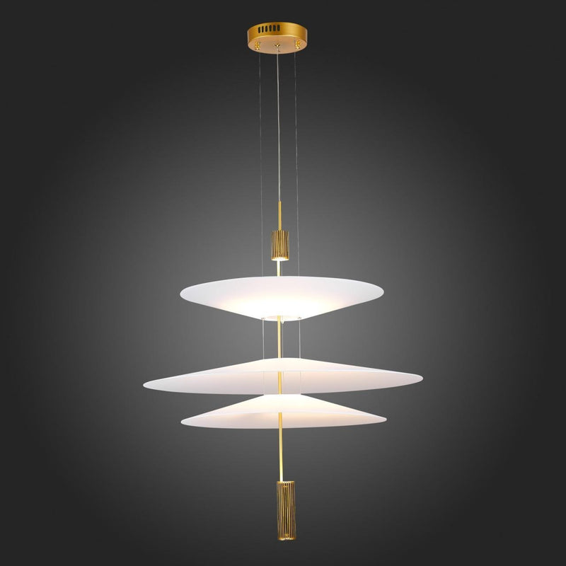 Люстра Flamingo 3 Gold D680 H-900-2000 cm 13W 4000K 240918-100003774