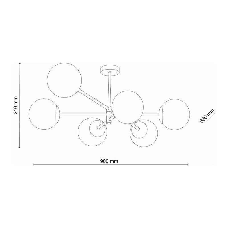 Люстра стельова Bollo 4xG9 / 6xG9 D-90 cm 240940-100003724