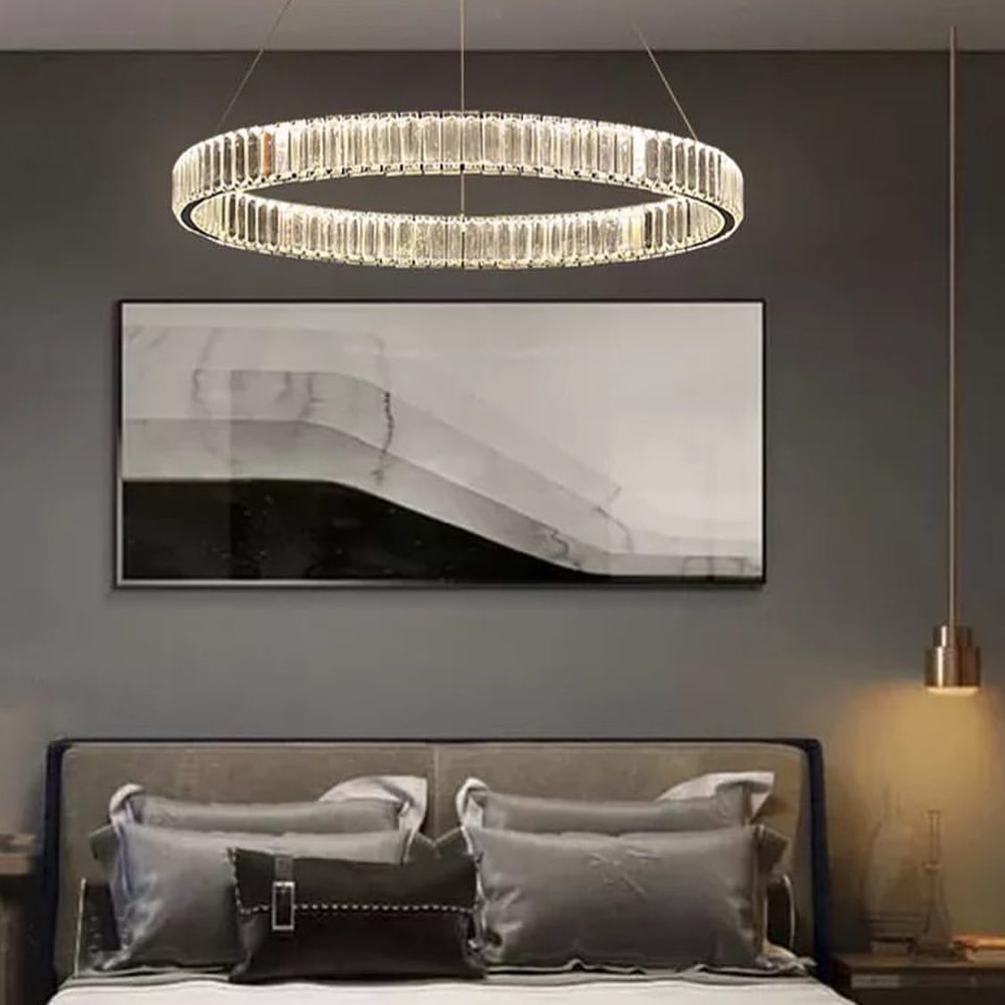 Підвісна люстра Brass Ring Luxury D600/800cm 240688-100003436