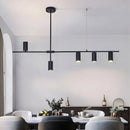 Люстра H-55 cm L-123 cm GU10 Black 5P Tube Scandinavian Modern 210718-100000020