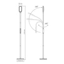Торшер білий регульований з повортним плафоном Лед Led 14W White Rainbow 250754-100005439