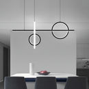 Люстра чорна геометрична L-100 cm Led 55W 3000K 4500K 6000K Black Ideal Geometry 240958-100003781