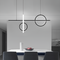 Люстра чорна геометрична L-100 cm Led 55W 3000K 4500K 6000K Black Ideal Geometry 240958-100003781