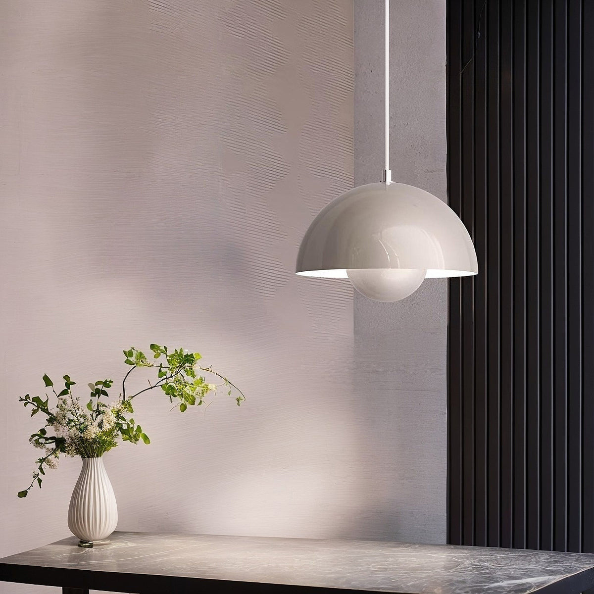 Світильник підвісний сірий D-23 cm E27 Grey Poncho lamp 240822-100003593