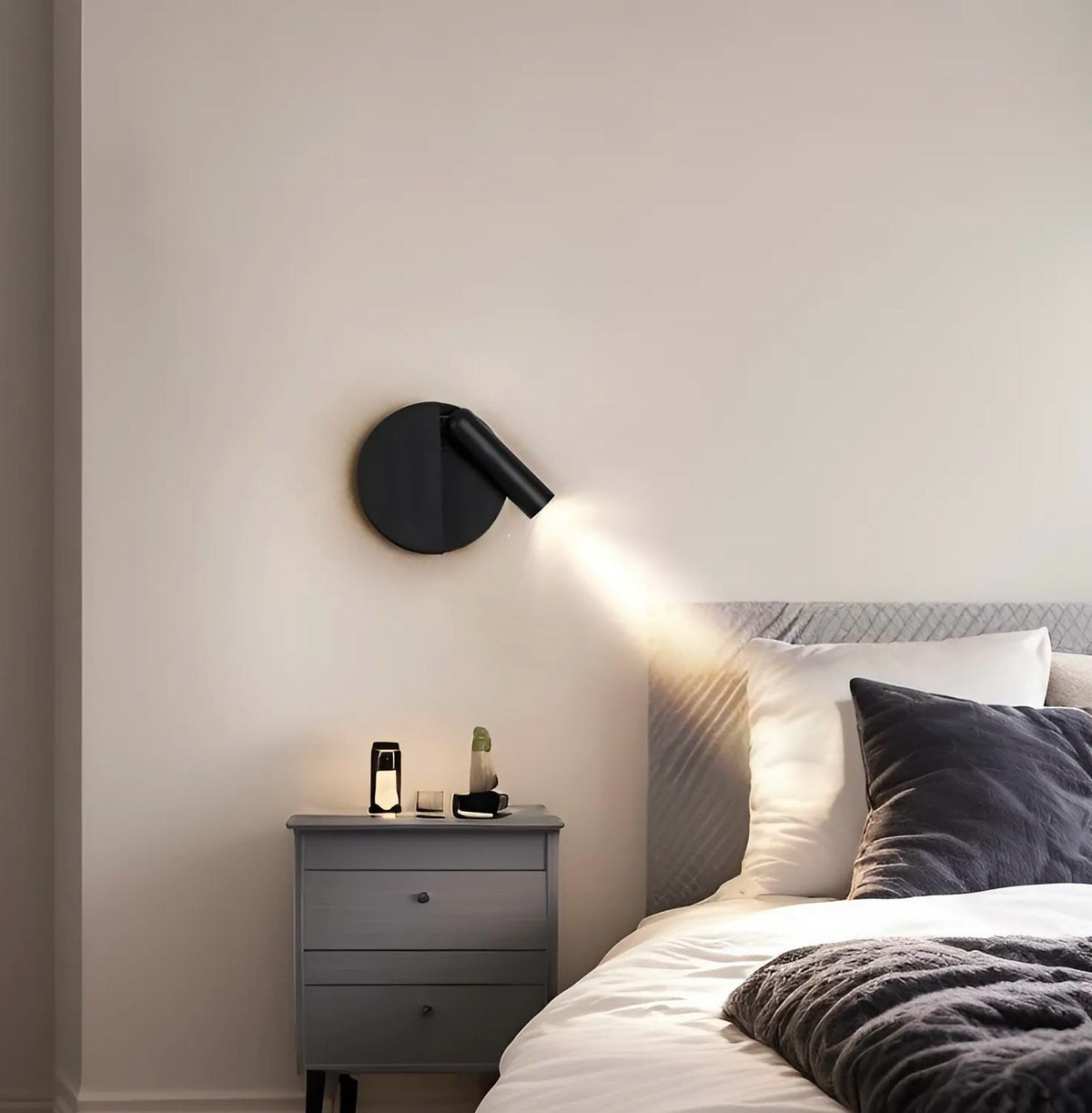 Світильник настінний зі спотом D-10 cm 3000K Black Wall spot Led 240822-100003588