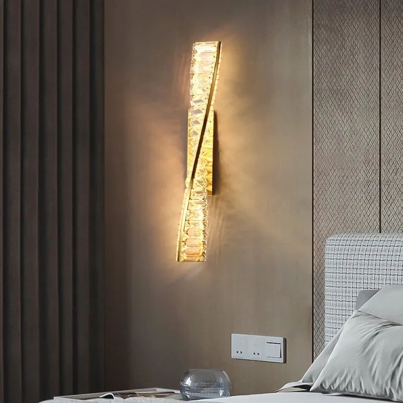 Настінний світильник H-50 cm Led 13W 4000K Gold/ Silver Diamond Crystal light 240617-100003390