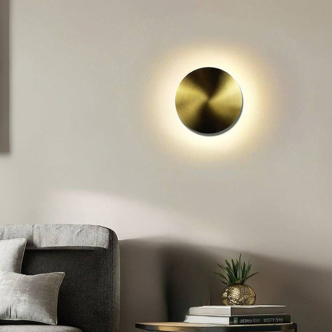 Світильник настінний Circle D-15 cm / D-18 cm 4000K Gold 240818-100003617